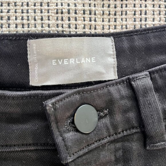 EVERLANE The Straight-Leg Crop Pants Black Size 6 - Picture 6 of 8